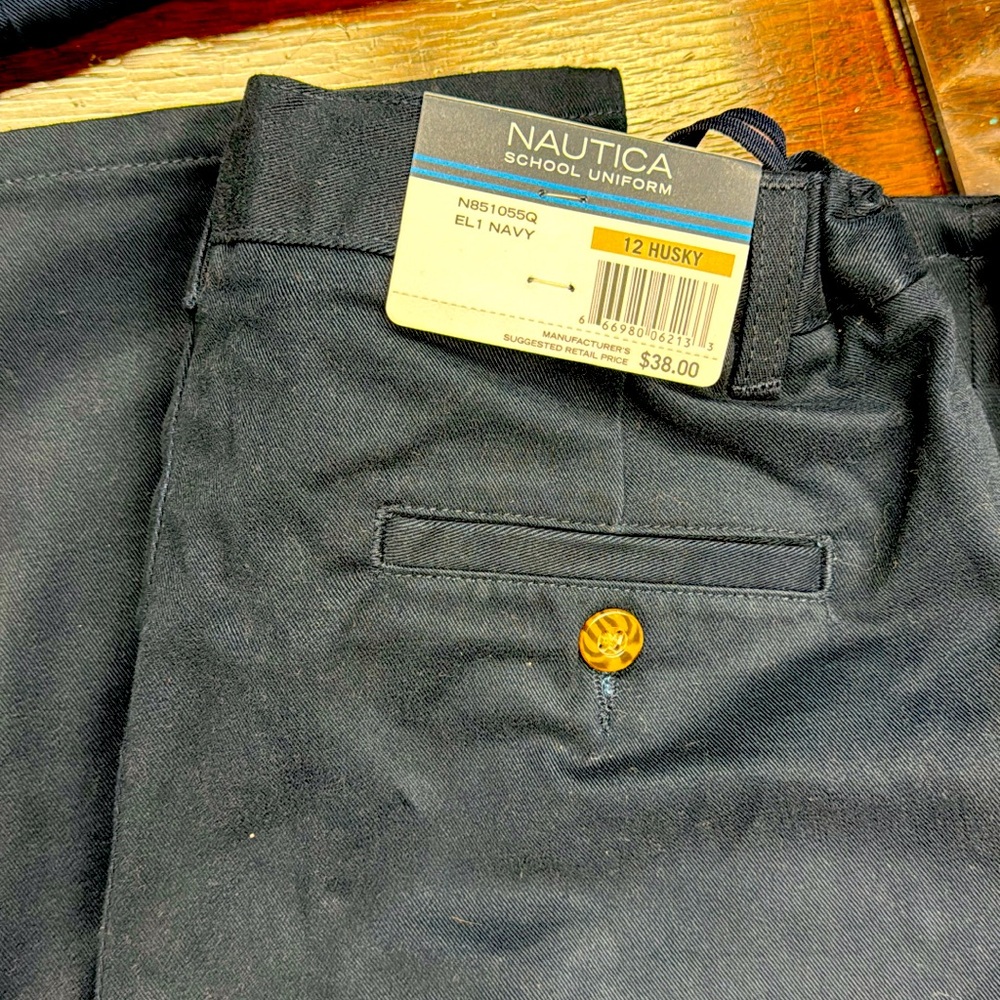 Náutica School Pant Navy Blue - 12 Husky